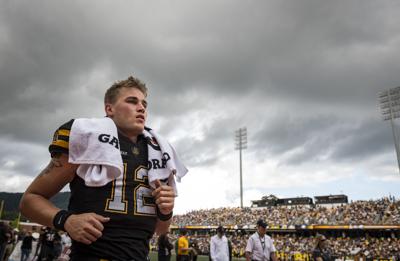 Appalachian State Sop Re Quarterback Zac Thomas 12 Exits The Field On Sept 29 Appalachian State Sop Re Quarterback Zac Thomas 12 Exits The Field On Sept 29