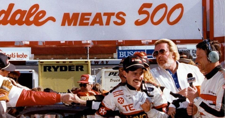 The Eight-Inch finish in the 1990 Spring NASCAR Cup Series race