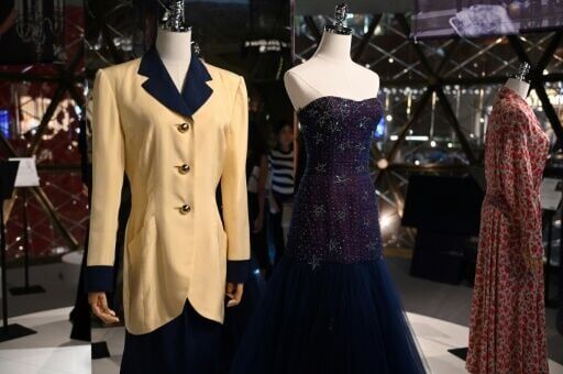 Princess Diana's dresses on display in Hong Kong ahead of auction ...