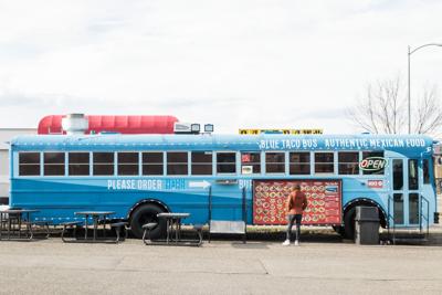 Jaliscos Blue Taco Bus