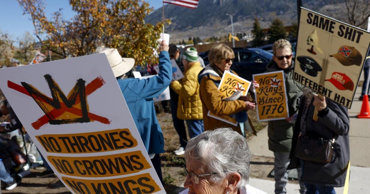 Butte 'No Kings' rally draws nearly 1,000 protesters along Harrison Avenue