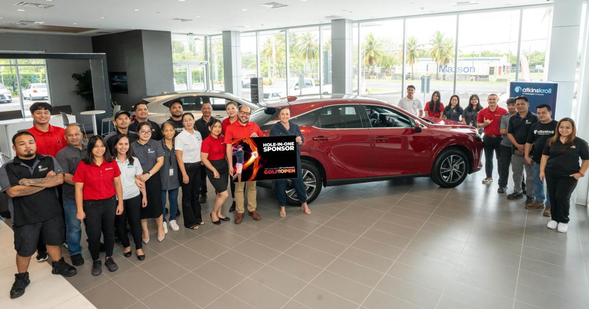 Atkins Kroll Saipan sponsors Lexus RX350 as hole-in-one prize for NMC’s 20th Golf Open