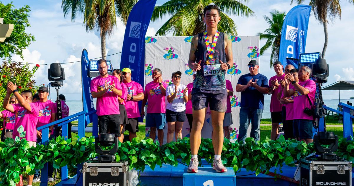 Tang, Longona shine in Triple J 5K Bubble Color Run