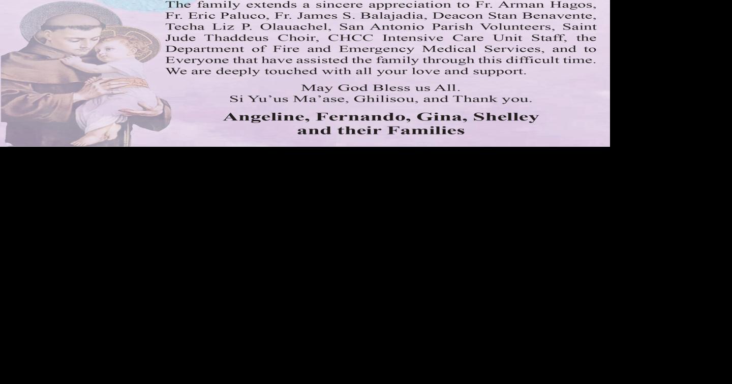 Message of Appreciation 𐠒Lydia Lizama Ada Obituaries(01)