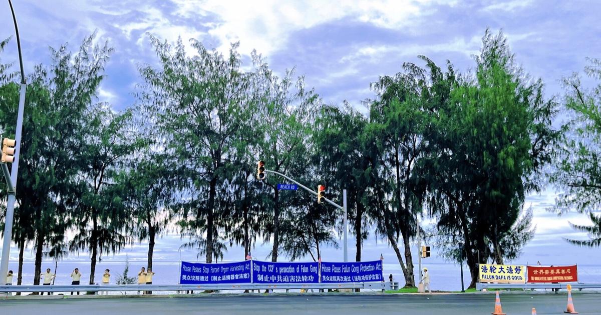 Saipan Falun Gong practitioners call on the public to help stop CCP’s persecution of Falun Gong