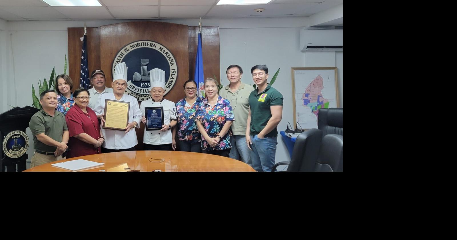 Tinian mayor, council honor long-serving restaurant