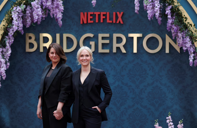 Jess Brownell arrives for the launch of “Bridgerton” Season 3 Part 2 in London, Britain, June 12, 2024.