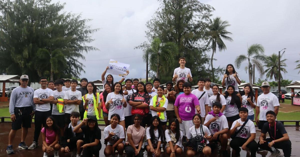 Strength in unity: Tinian JROTC, CHCC and NMCADSV join forces for 5K Awareness Event