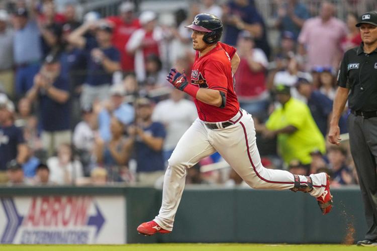 ATLANTA, GA - JULY 04: Rookie Atlanta Braves center fielder