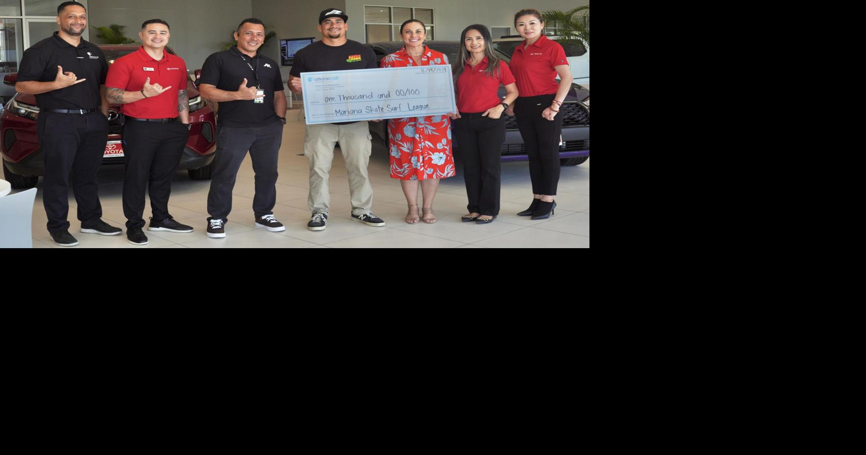 Atkins Kroll Saipan donates $1,000 to Mariana Skate Surf League to promote healthy lifestyles