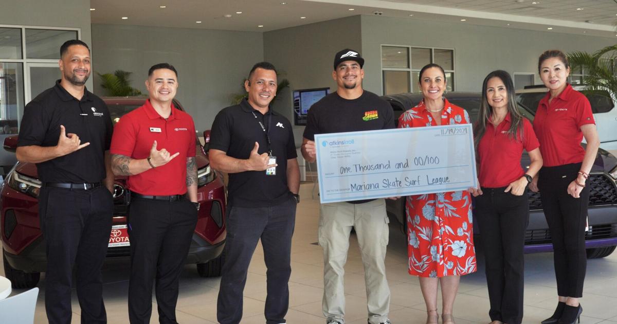 Atkins Kroll Saipan donates $1,000 to Mariana Skate Surf League to promote healthy lifestyles