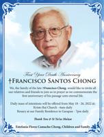 First Year Death Anniversary: ♱Francisco Santos Chong