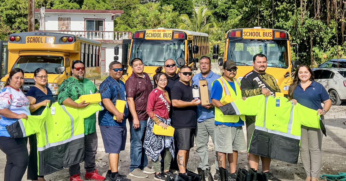 Rota and Tinian pupil transportation personnel celebrated