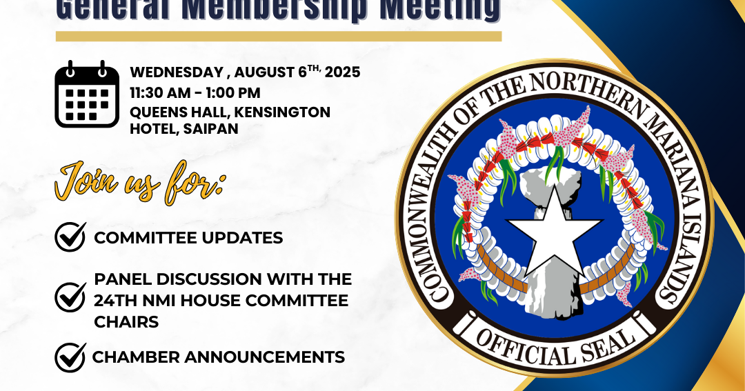 Saipan Chamber of Commerce to meet on Aug. 6