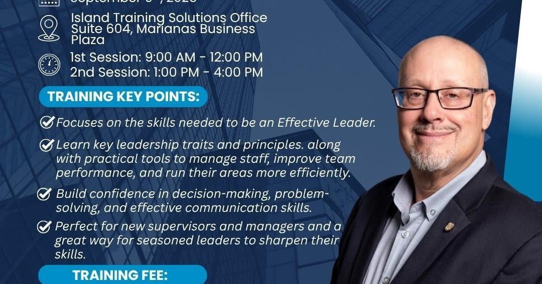 Saipan Chamber to host leadership training on Sept. 9