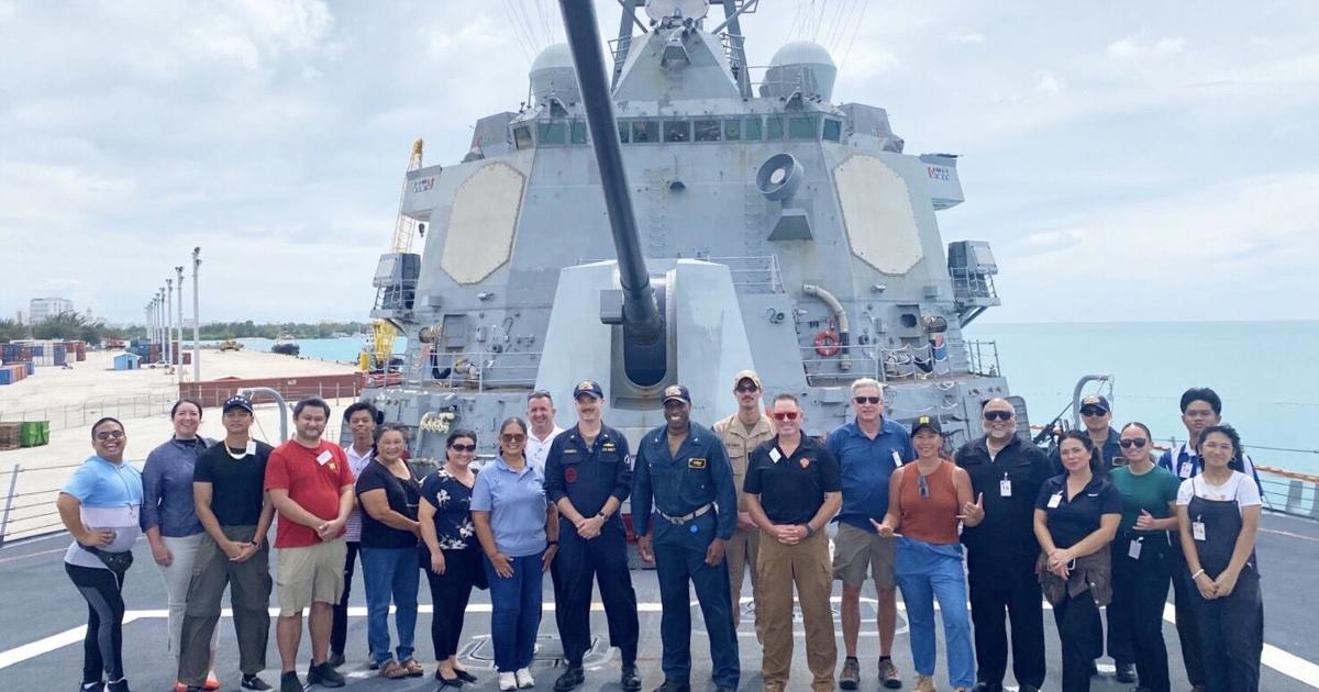 Saipan Chamber of Commerce welcomes back USS Shoup