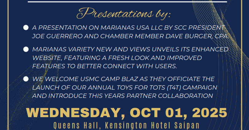 Saipan Chamber meeting to feature business updates, networking, and T4T launch