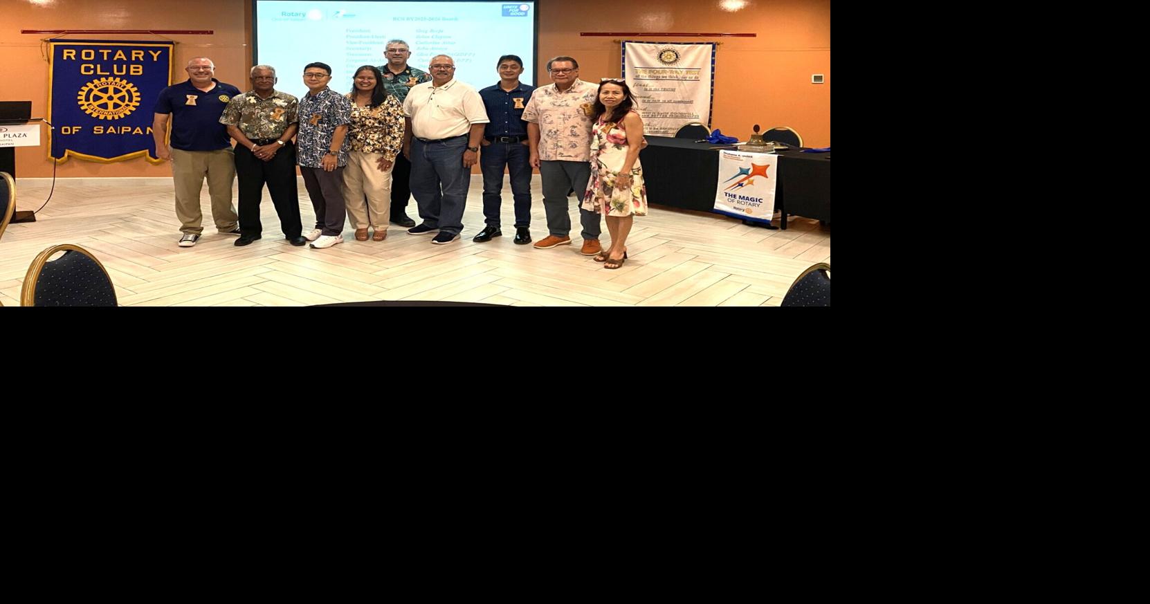 New Rotary Club of Saipan officers sworn in