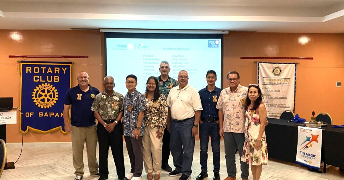 New Rotary Club of Saipan officers sworn in