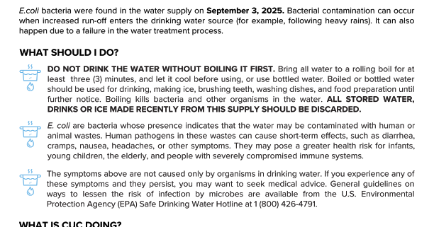 Boil water notice - Saipan