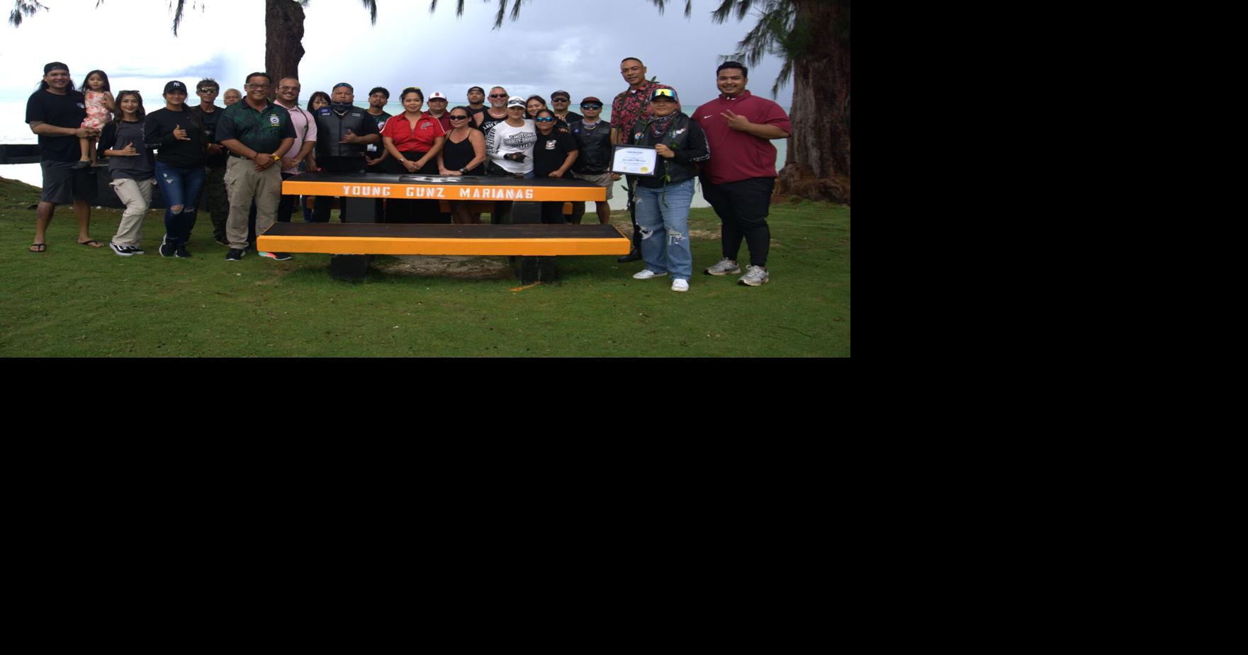 Young Gunz ‘adopt’ Beach Road picnic tables