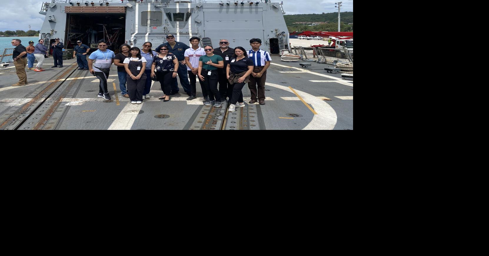 Saipan residents get up-close experience on USS Shoup