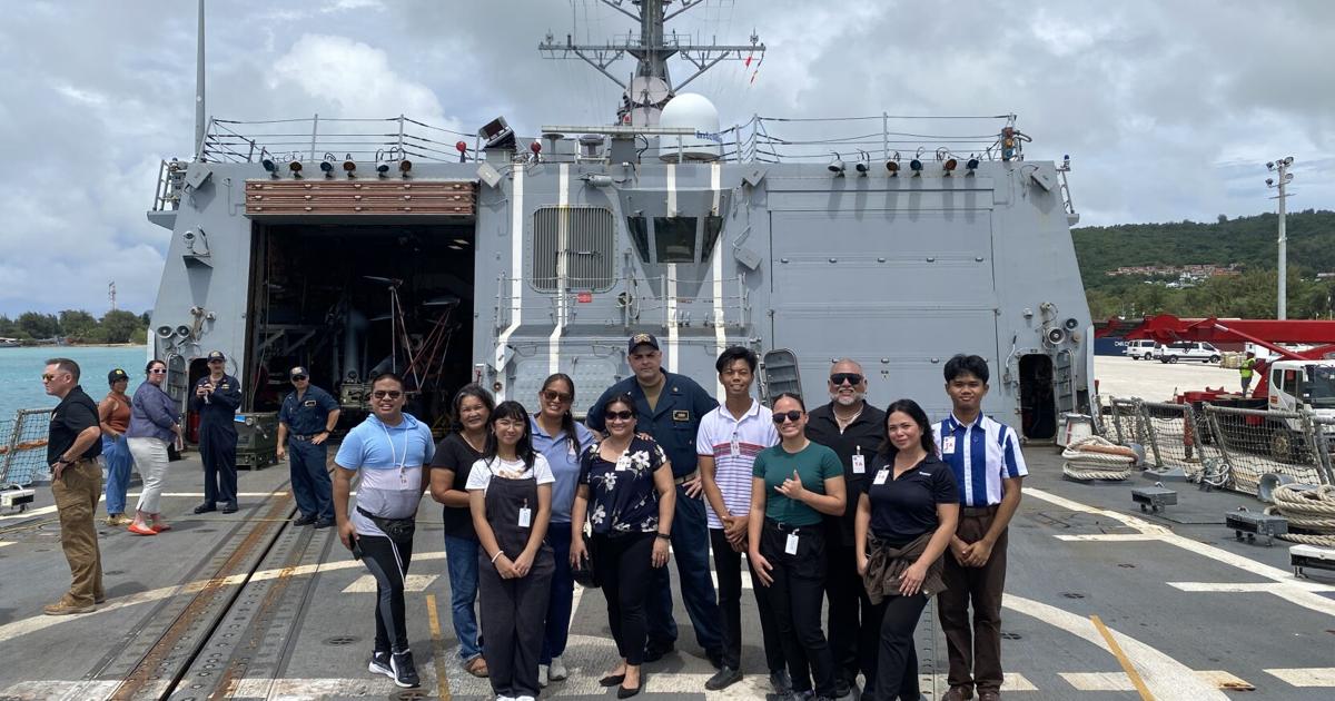 Saipan residents get up-close experience on USS Shoup