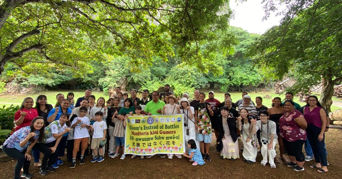 Japanese visitors pray for peace, plant trees at Last Command Post