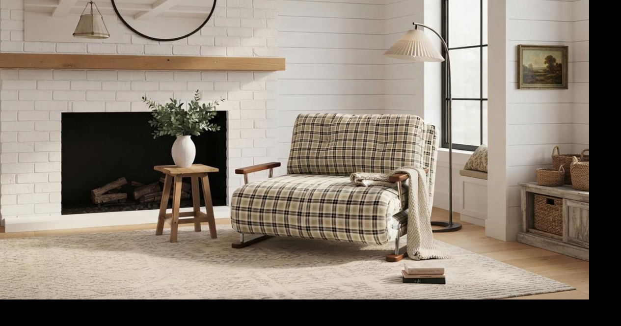 JASIWAY Expands Multifunctional Furniture Collection With New Tartan, Houndstooth and Bouclé Sleeper Chair Designs