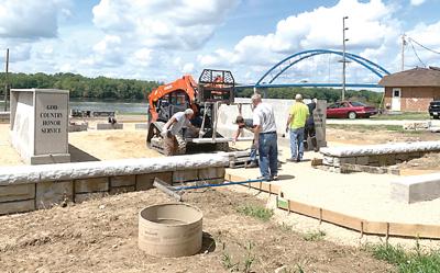 Veterans Memorial taking shape