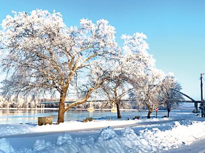 Snow, ice, fog usher in 2021
