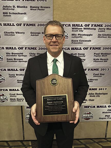 Smithville Warriors Head Football Coach Jason Ambroson Inducted into Missouri High School Football Coaches Association Hall of Fame