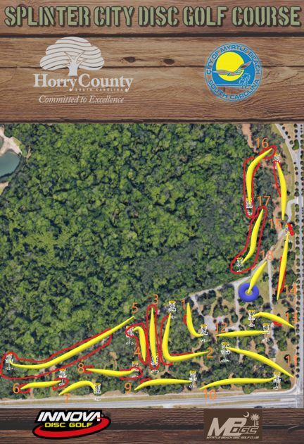 Splinter City Disc Golf Course layout myhorrynews com