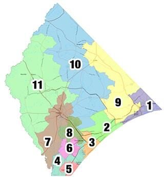 Horry County Property Map Horry County Officials To Begin Drawing New Council And School Board  Districts. What Could Change? | Horry County | Myhorrynews.com