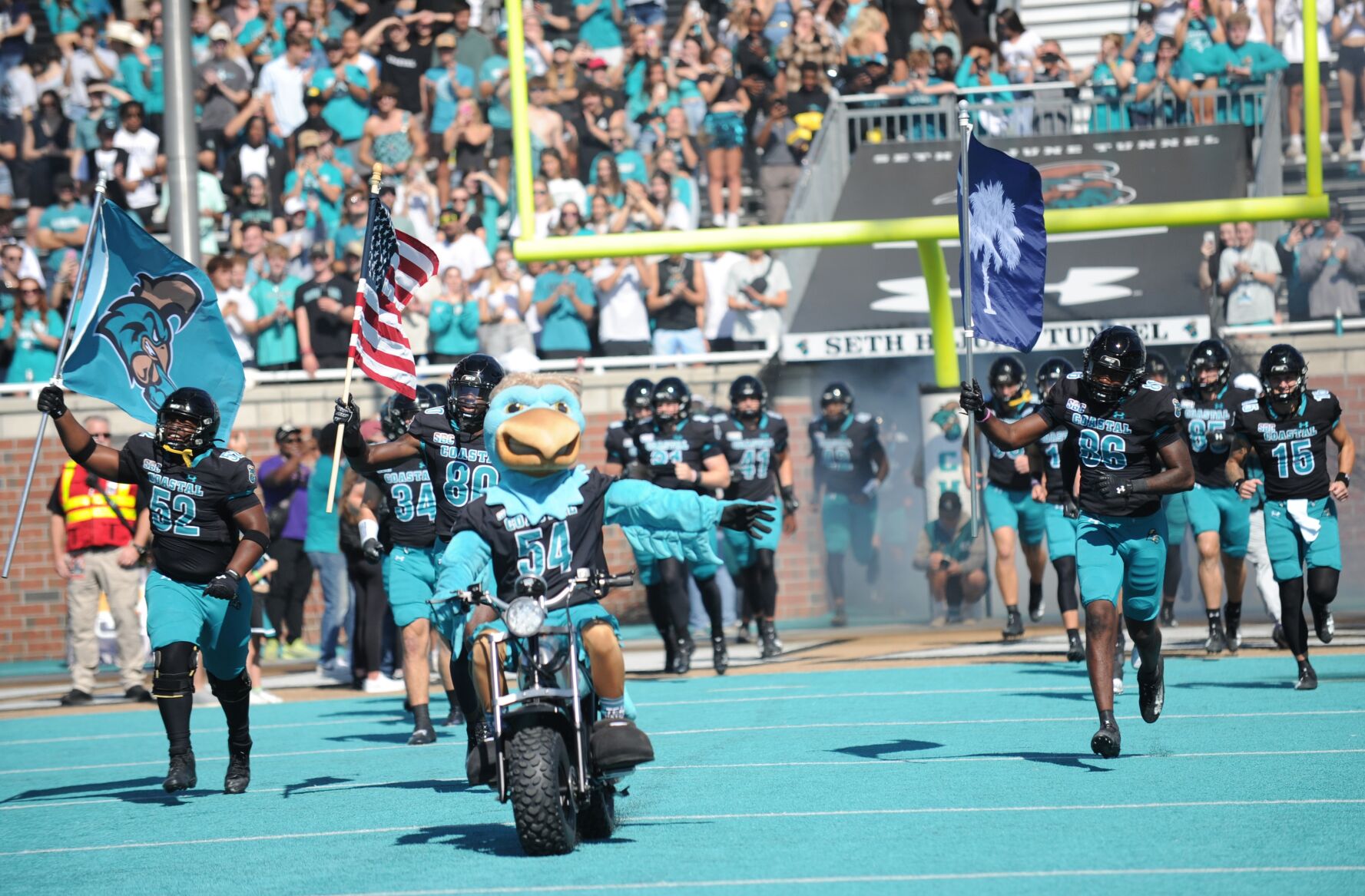 CCU enters field Oct 5 2024 vs Old Dominion