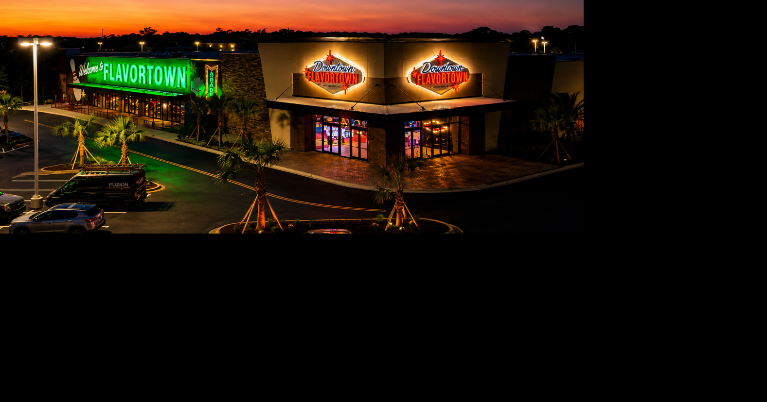 Experiencing the newly-opened Guy Fieri dining and entertaining concept, Downtown Flavortown