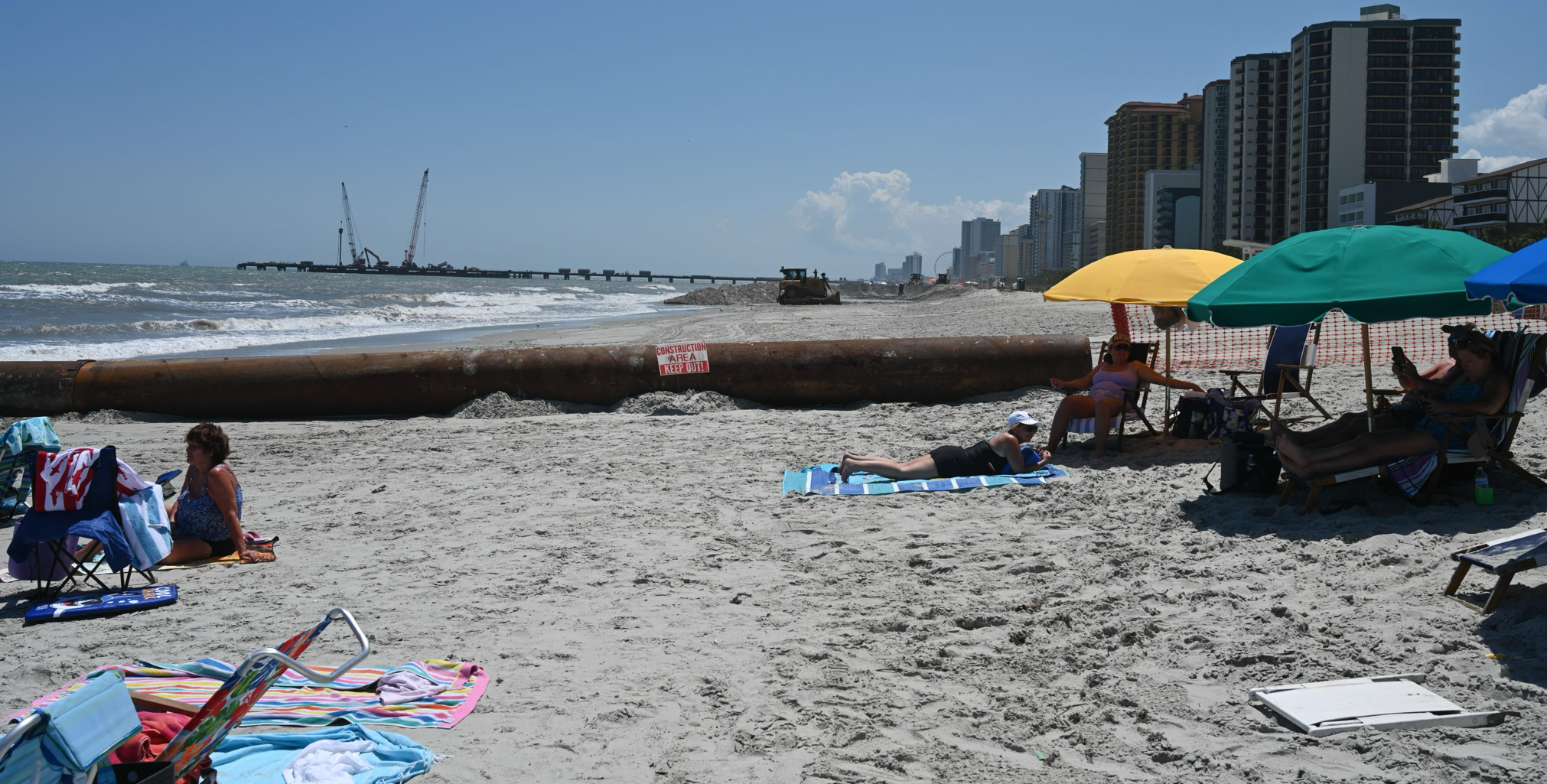 Beach renourishment moves Surfside Beach and Garden City