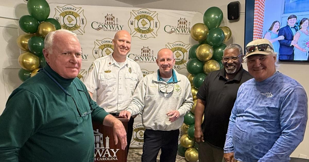 Conway Fire Chief Le Hendrick hangs up his helmet