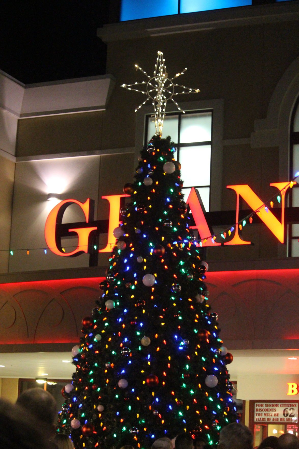 Annual Christmas tree lighting at the Market Common Gallery