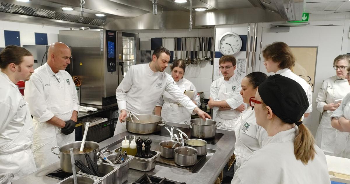 HGTC culinary students learn from chef instructors at Ecole Ritz Escoffier in Paris