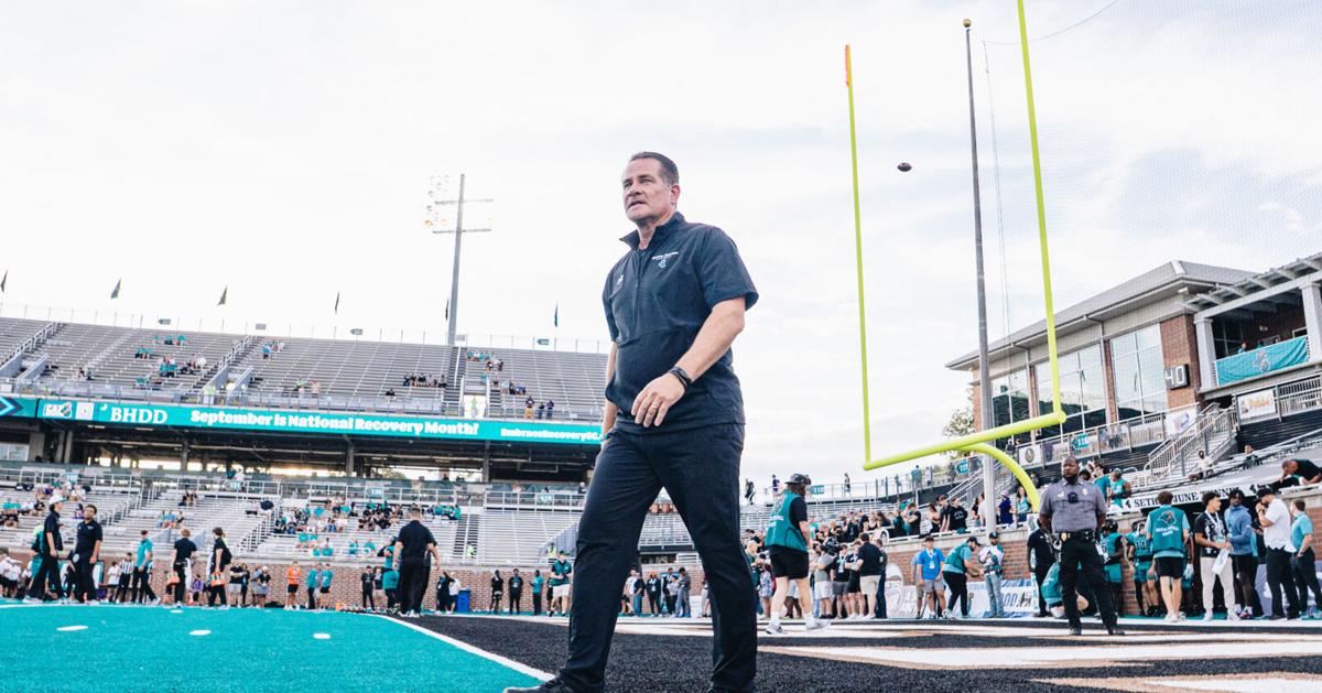 Tim Beck Encinitas Tim Beck, CCU head football coach, addresses job security | College ...