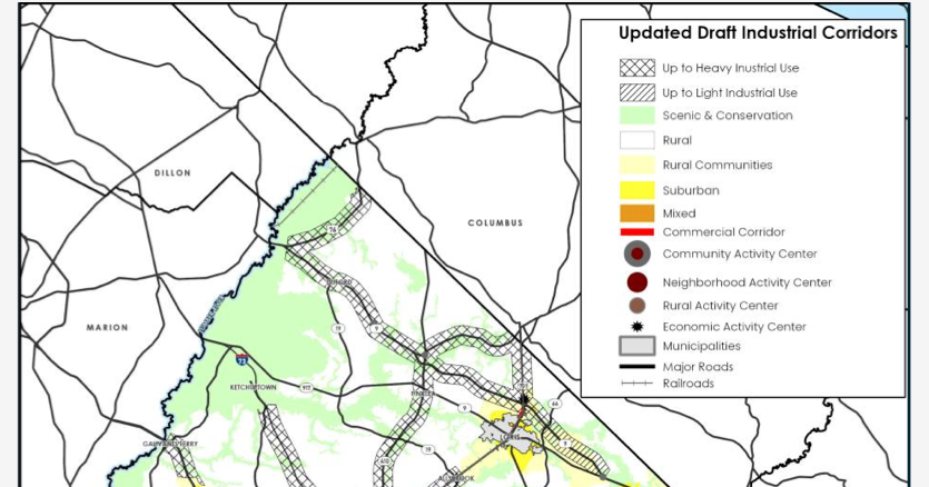 Industrial corridor plan advances from county planning commission