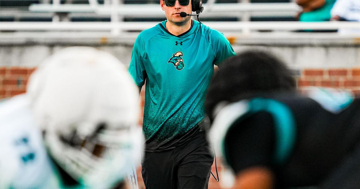 Approaching opener, CCU coach Beard in ‘no rush’ to name starting QB