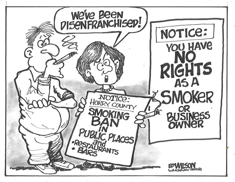 Smoking Ban On Businesses Editorial Cartoons