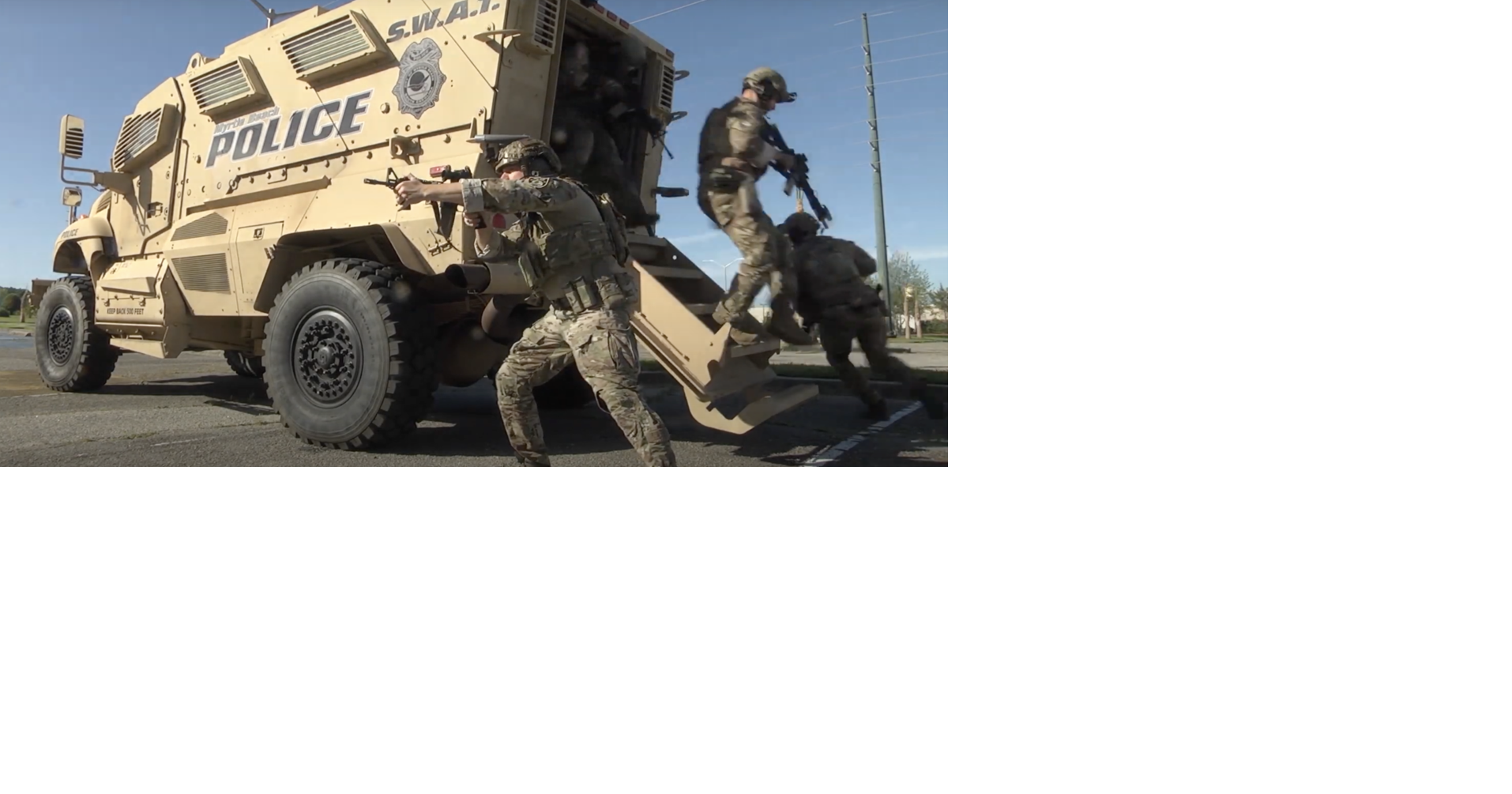 Myrtle Beach Police Department borrows AR-15s, MRAP from Defense