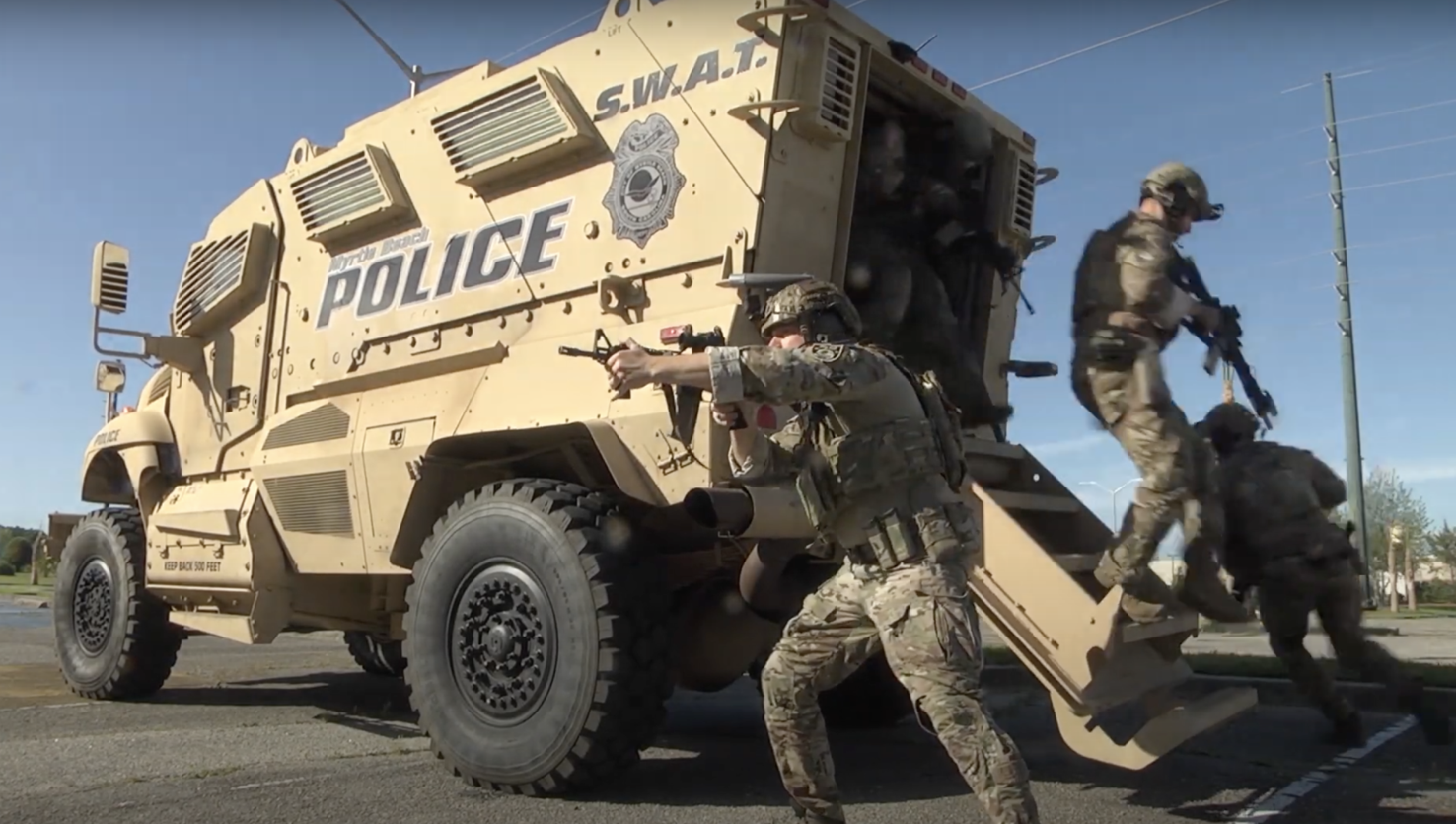 Myrtle Beach Police Department borrows AR15s, MRAP from Defense