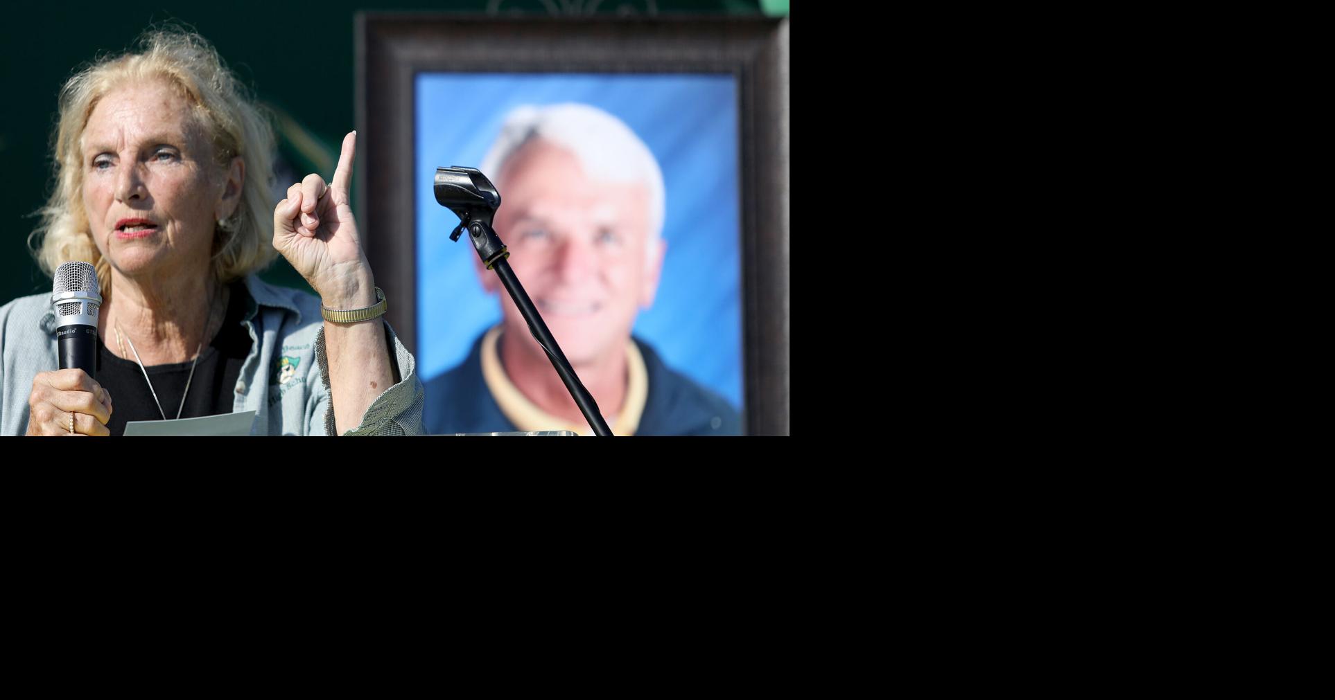 Rivers F Lynch Tennis Center is dedicated at Myrtle Beach High School