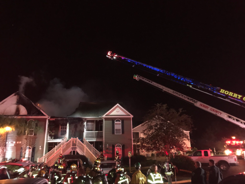 UPDATE: Fire Damages Myrtle Beach Apartment Complex | News ...