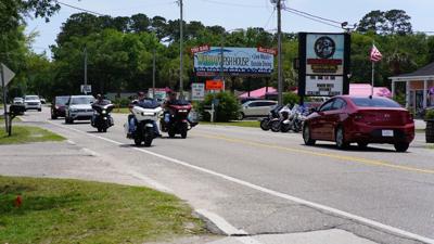 Bikers in town
