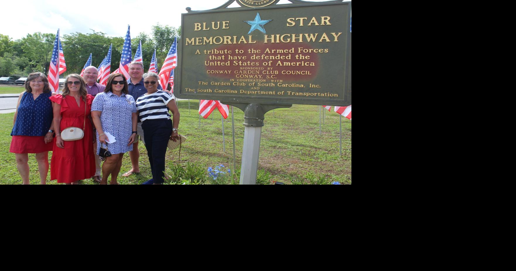 Local gardeners revitalize Conway’s Blue Star Memorial Marker